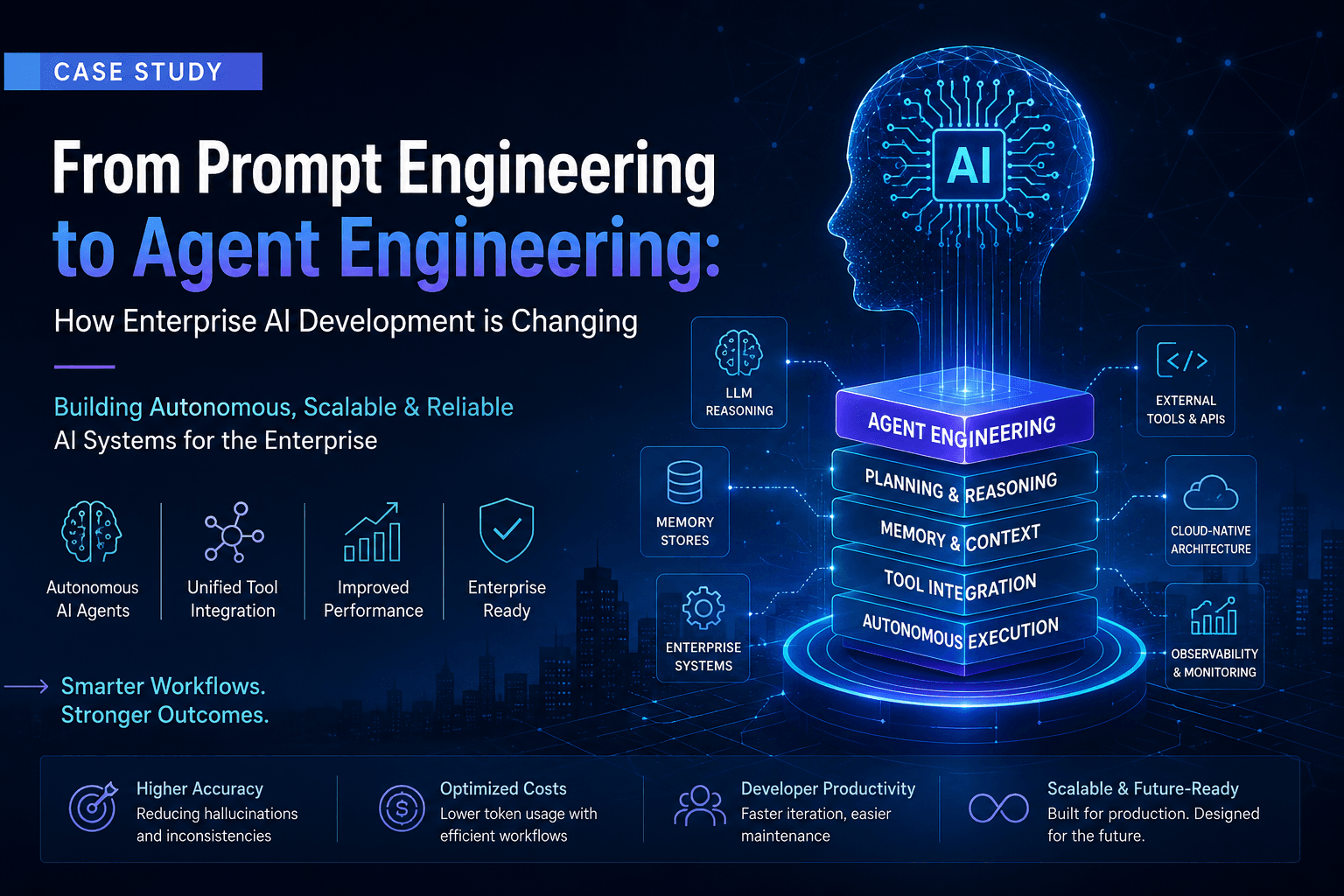 A Research Case Study on the Transition from Prompt Engineering to Agent Engineering in Enterprise AI